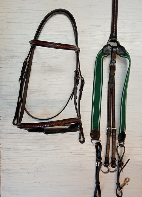 BRIGLIA + PETTORALE CON TRECCIA* Briglie 
